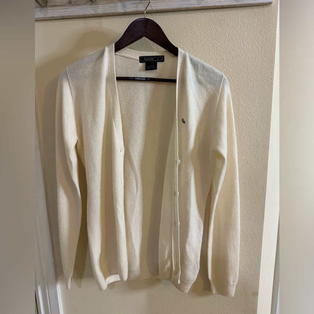 Lacoste medium beige cardigan